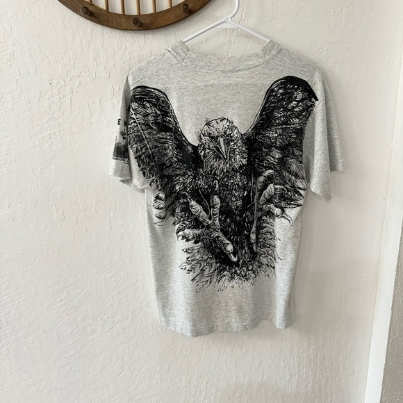 Vintage 80s/90s Bald Eagle Big Graphic The Wall Washington DC L - Picture 6 of 8